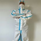 Waterproof Praktis Medical Overall Suit, Multiscene Satu kali pakai Overall Putih