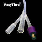 400mm Panjang Kateter Foley Silikon Untuk Drainase Urin Dengan Tiemann Open Round Tip 2 Way 3 Way Ureteral