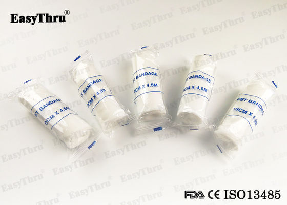 10x4.5cm PBT Medical Bandage Tape Putih Elastis Untuk Pembalut Luka